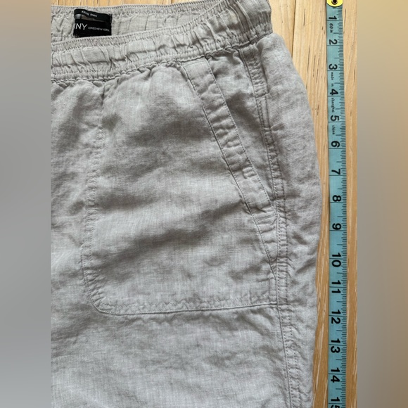 Women’s wide leg linen pants size‎ 1X gray Lagenlook preppy coastal resortwear - Picture 6 of 7